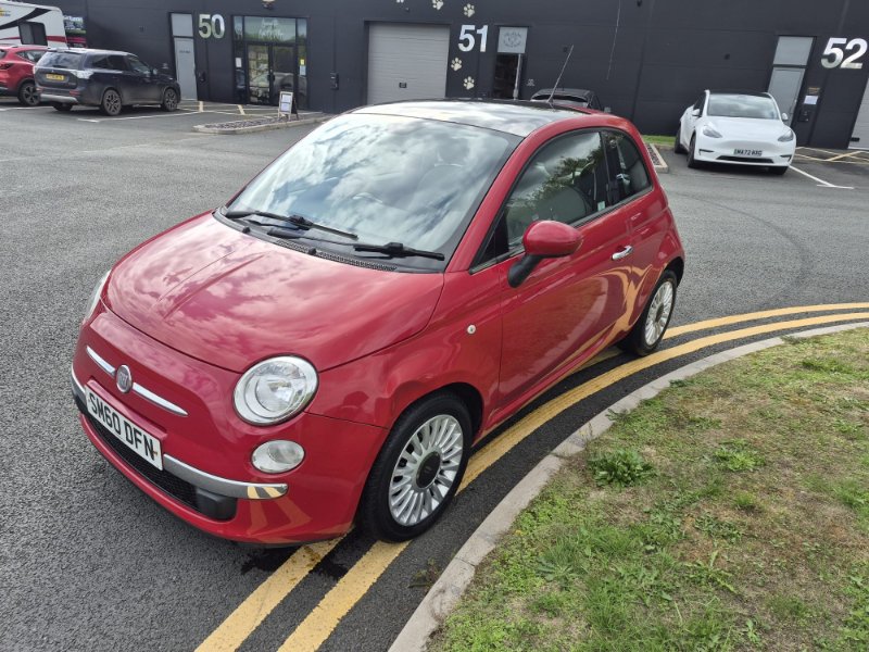 Red Fiat 500 0.9 TwinAir Lounge Hatchback 3dr Petrol Manual Euro 5 s/s 85 bhp